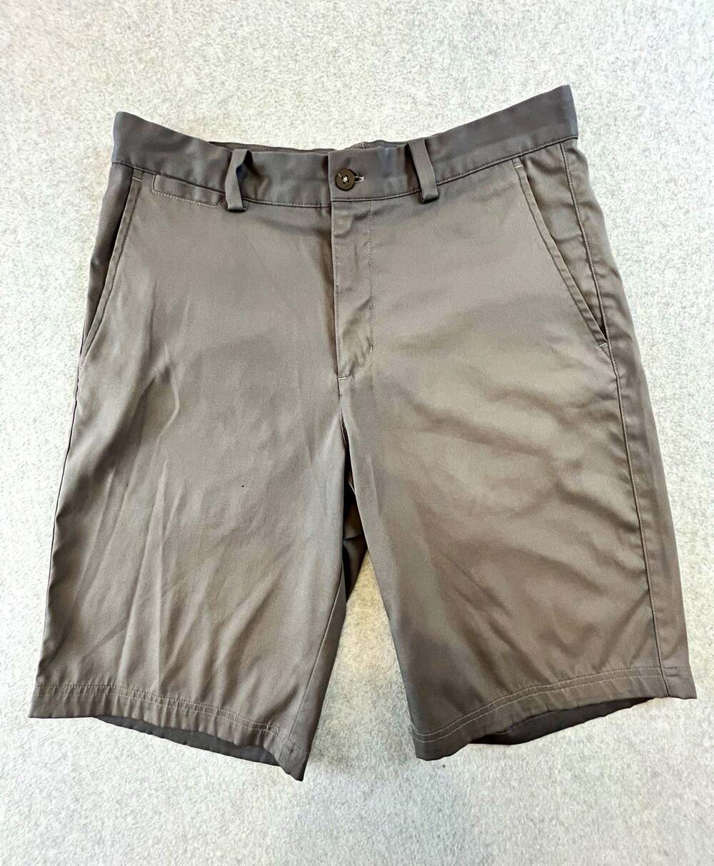 Nike Golf Dri-FIT Tour Performance Gray Flat Front Golf Shorts Mens 30